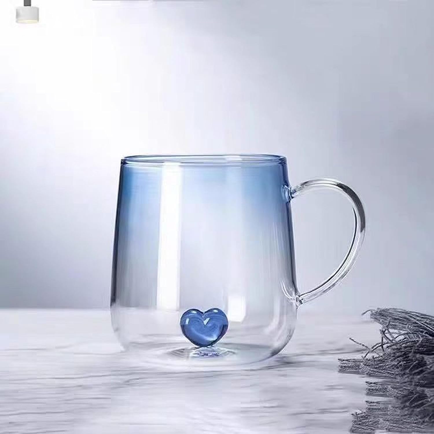 3D Wish Cup, Crystal Glass Animal and Plant Coffee Mug, Perfect as a Gift, Party Mug, Office Morning Mug, Milk Chocolate Cappuccino, Suitable for Home Use (Yellow Corn)