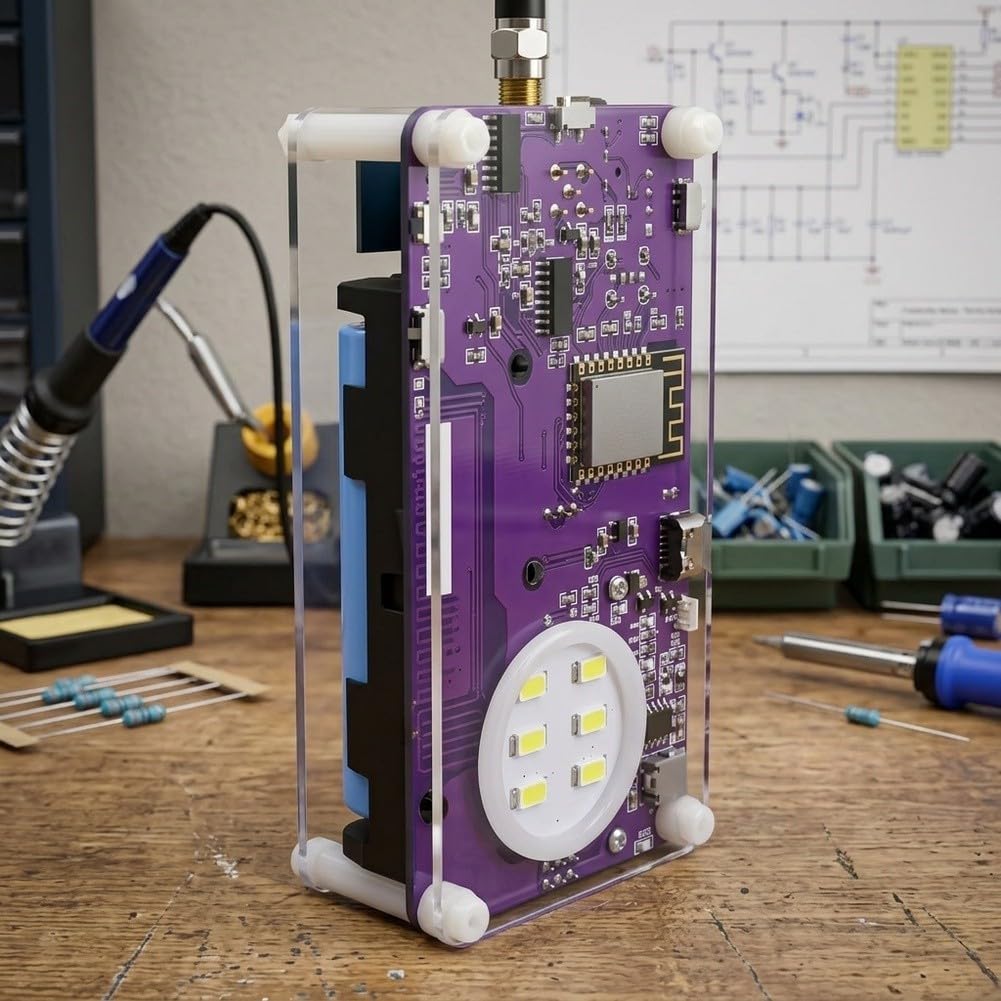 SSB Vollband Radio Handheld für dsp Chip 2500mAh SSB Vollband(Transparent) | Einseitenband SSB, volles Band 157kHz-30MHz, hochsensibler für dsp-Chip, 2500mAh für akku, für ota Updates