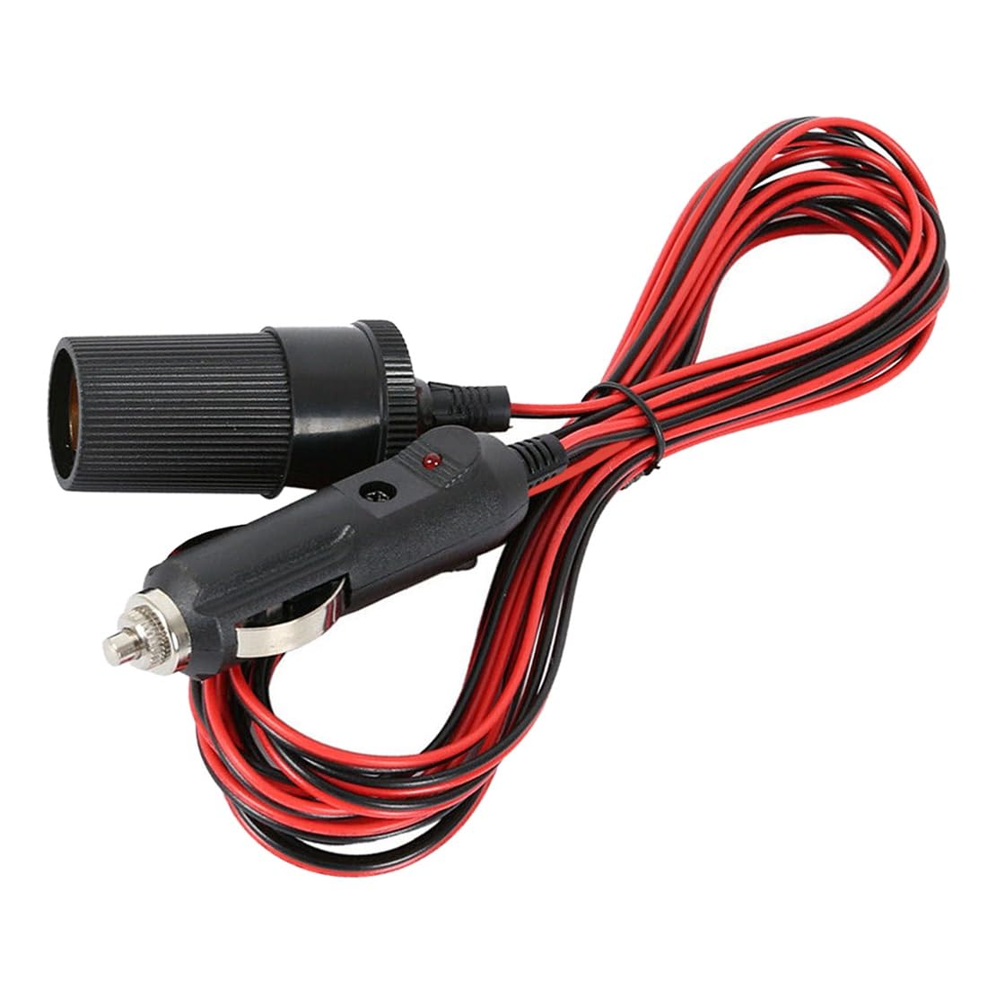 [Części samochodowe] 12V 16 stóp gniazdo do zapalniczki samochodowej przedłużacz adapter do kabla wtyczka Heavy Duty [Łatwe do wymiany]