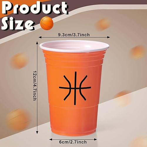 Miniatura 2 de Zhehao Paquete de 60 vasos de plástico a granel de 16 onzas desechables de material plástico de polipropileno de dos estilos y tazas temáticas de