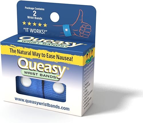 Three Lollies Queasy - Pulseras antináuseas – Alivio de náuseas y vómitos de náuseas matutinas, mareos por movimiento, migraña – clínicamente