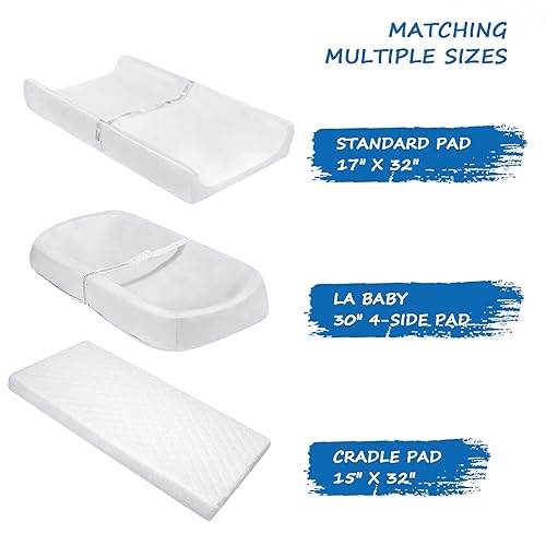 Miniatura 4 de Juego de 2 fundas para cambiador de pañales de arcoíris, 32 x 17 x 5.5 pulgadas, para cambiadores de bebé estándar, sábanas universales de