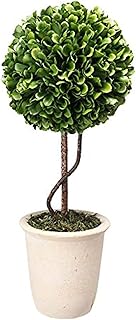 A&B Home Faux Boxwood Topiary Plant Single Sphere D6&quotx14&quot
