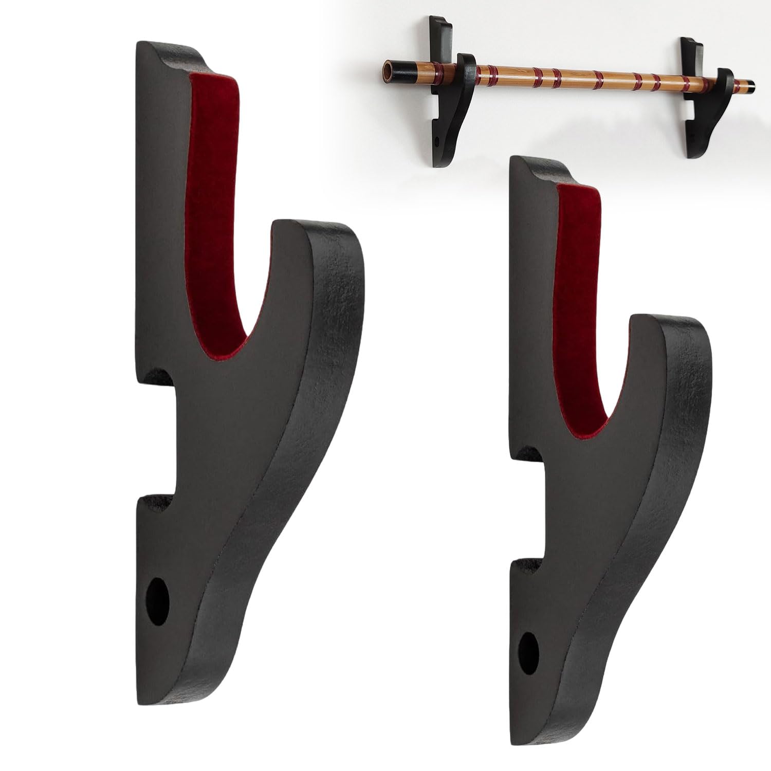 Helweet Sword Holder, Sword Wall Mount, Sword Stand, Sword Hook, Sword Hanger Display Holder, Sword Hook for Most of Swords, Adjustable Display Hanger for Bedroom And Living Room Decoration