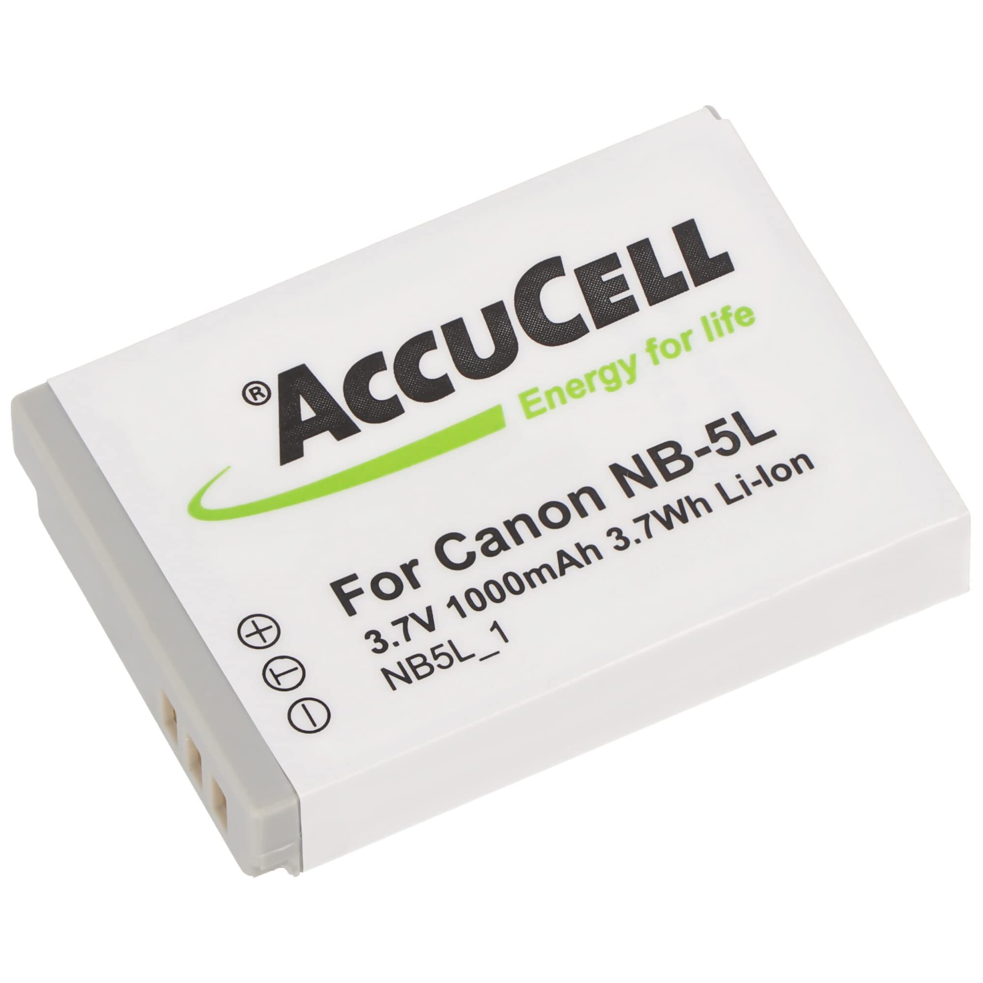 AccuCell Caricabatterie Rapido Per Batteria Canon NB-5L, Con Adattatore Auto E 100-240V - 2