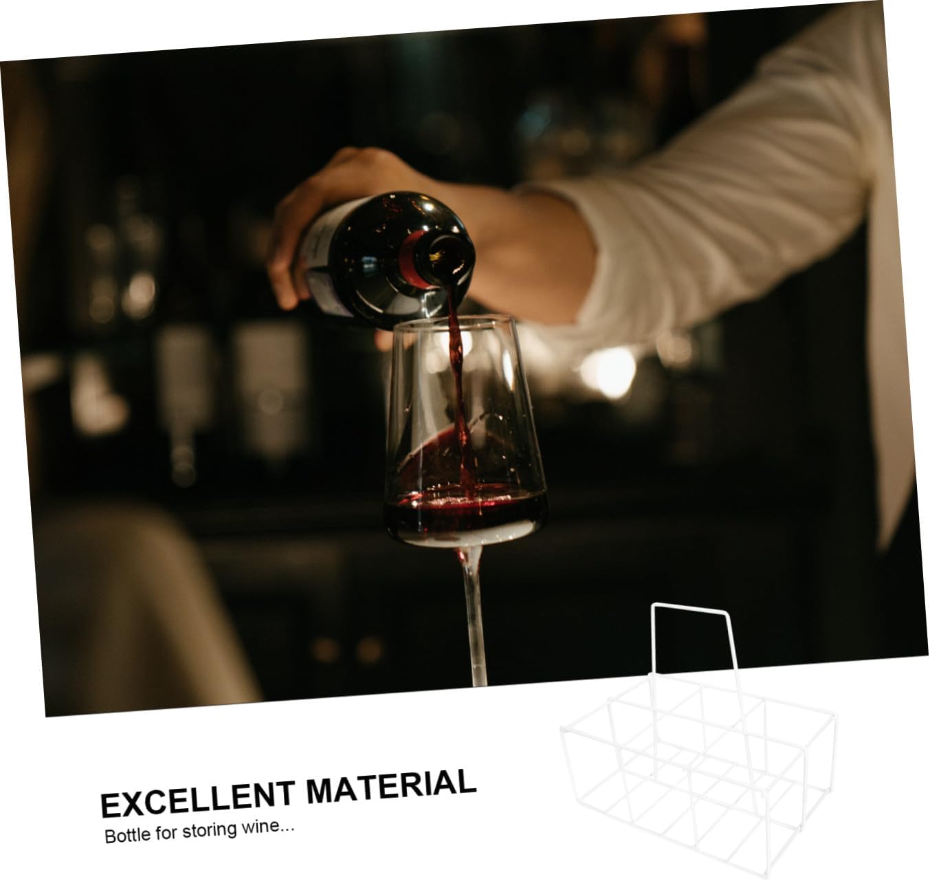 Ciieeo Handheld Milk Storage Bottle Holder Creative Iron Bottle Rack Beer Organizer