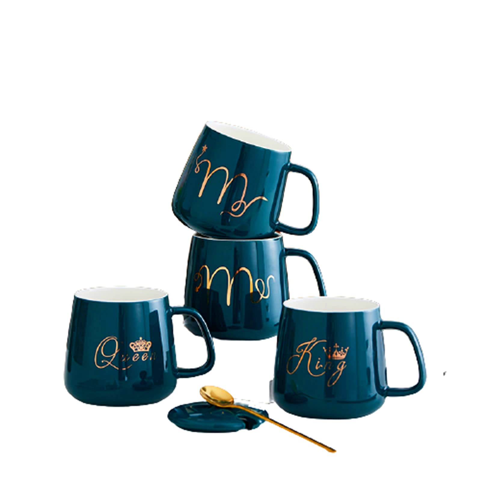 PINFE Ceramic Coffee Mug for Lover and Relatives Gift Set Milk Mug