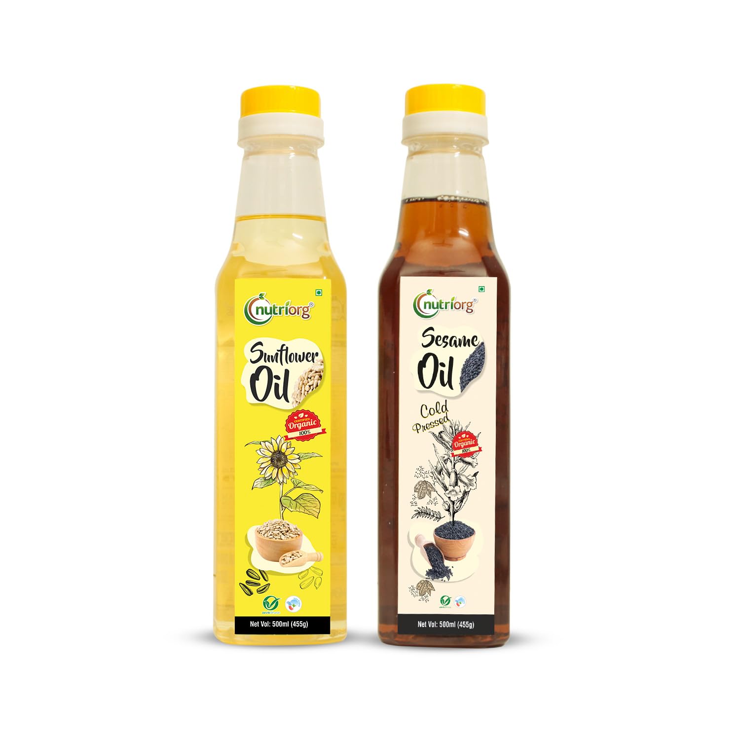 See full amazon price history chart for Nutriorg Cold Pressed Organic Sesame Oil & Sunflower Oil 1000 ml ( Pack of 2*500 ml) | Essential Cooking Purpose | Rich Vitamin E | Hair & Skin Care Nutriorg Cold Pressed Organic Sesame Oil & Sunflower Oil 1000 ml ( Pack of 2*500 ml) | Essential Cooking Purpose | Rich Vitamin E | Hair & Skin Care (B07JKZXFQC) Amazon Price History, Amazon Price Tracker