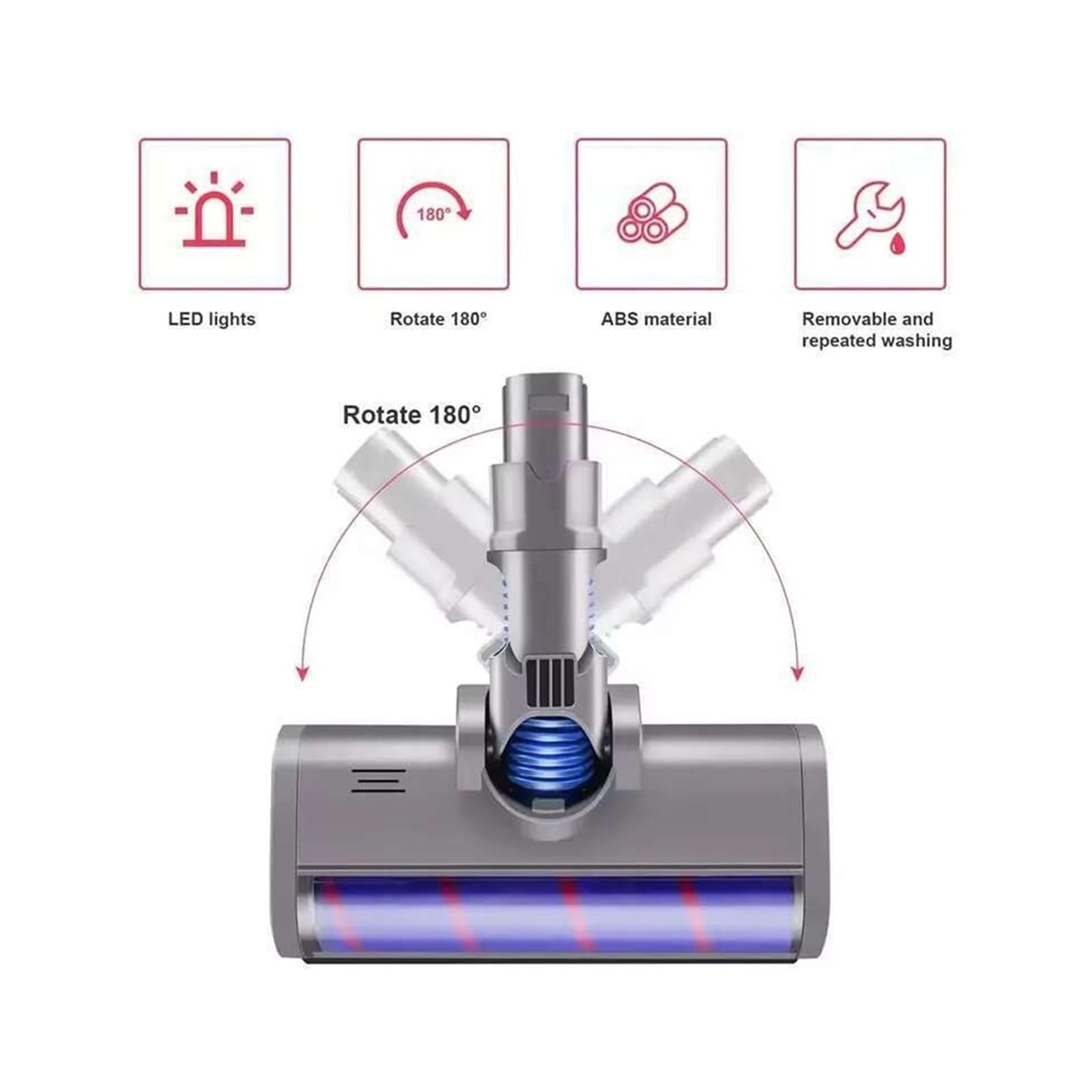Cabezal De Cepillo Suelo, Compatible Con Dyson, V6 DC45 DC58 DC61 DC62 DC74, Repuesto Rodillo Barredor Suave