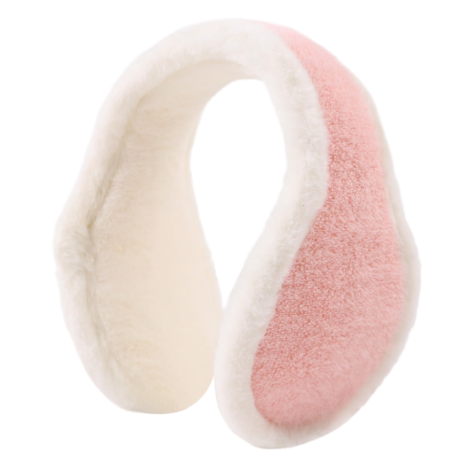 OMUKY Kids Winter Earmuff Warm Plush Ear Covers for Children Cold Weather Ear Warmer（Pink）