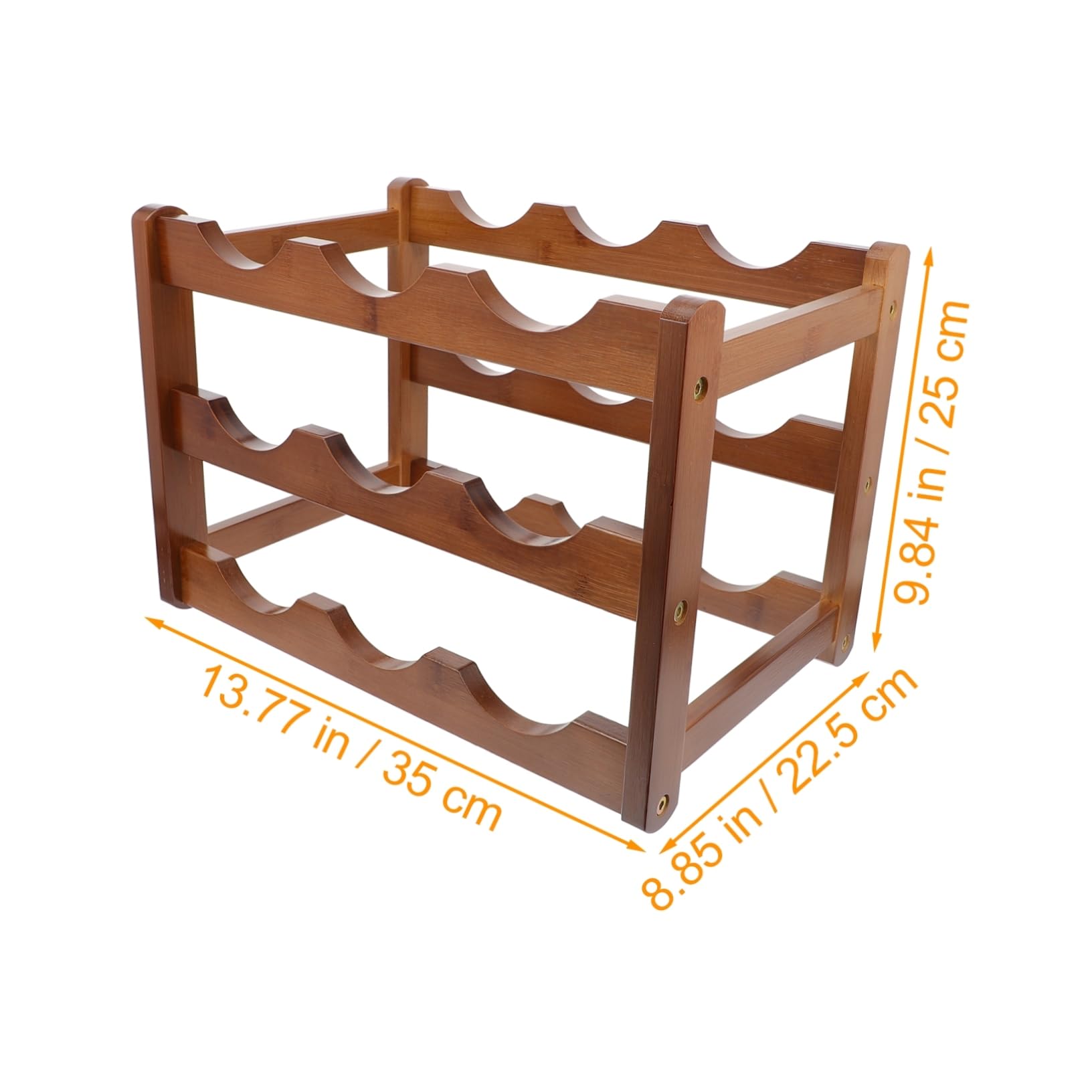 KICHOUSE Wine Rack Stylish Household Wine Organizer Display Stand for Bottles Tabletop Storage for Home Bar and Restaurant