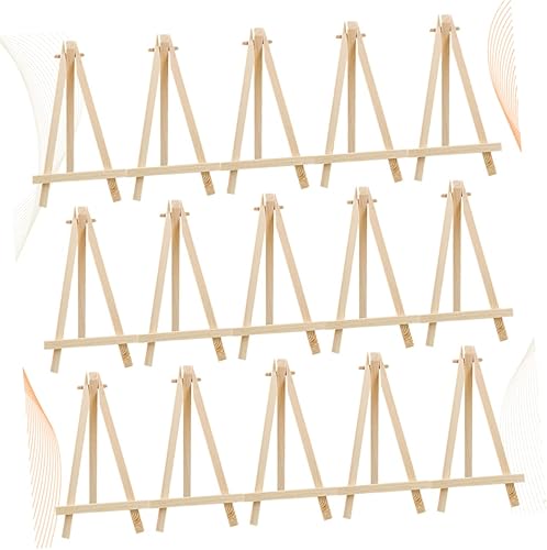 Miniatura 1 de Totority Caballete de mesa para trípode, marco de caballete de madera para obras de arte, mini caballete de madera, soporte para tableta, soporte