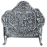 Material: Aleación de zinc Infinite U, diseño retro, color plateado envejecido volquete, color rosa, diseño de mujeres %2FFilles cajas de joyas %2fbo îtes caja en estuche