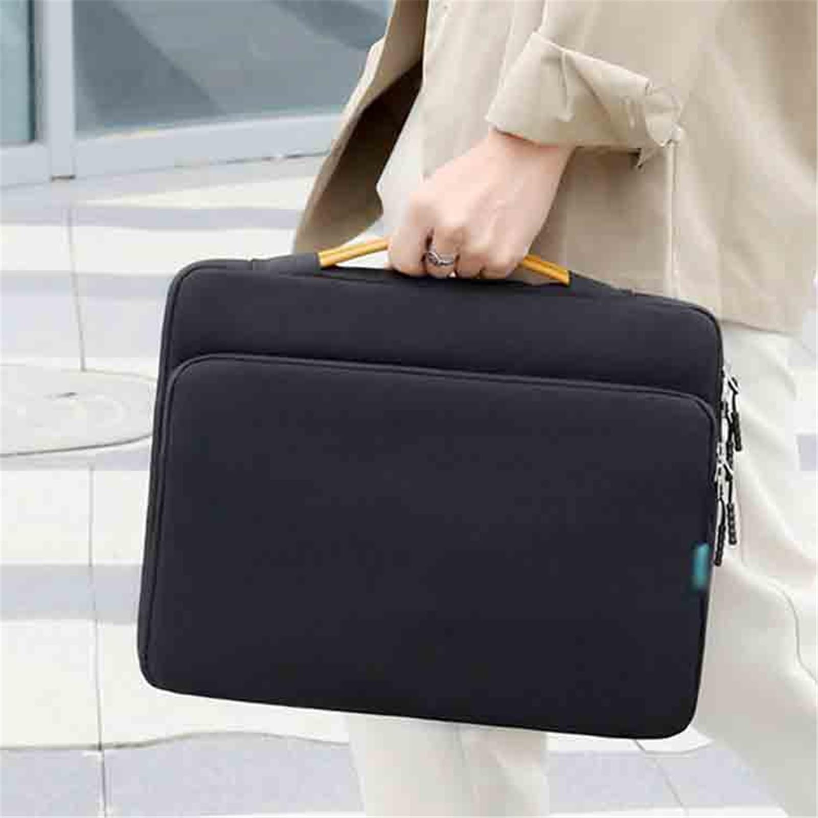 Ufficio Custodia for borsa for laptop in tessuto Oxford con manico Valigetta da lavoro for ufficio 14 15,6 pollici Cartella