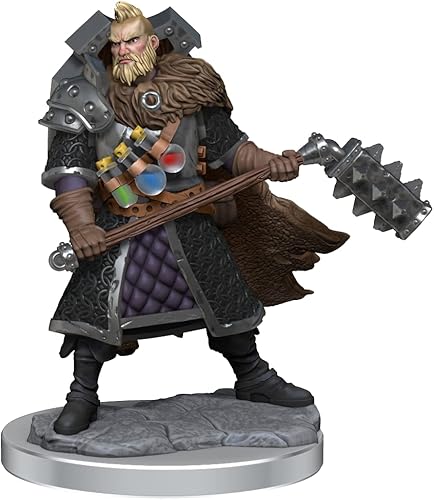 Miniatura 6 de D&D Frameworks Human Fighter Male - Sin pintar y sin ensamblar