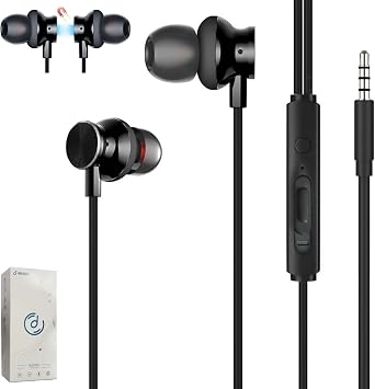 Wired Earphones, 0.1 inch 3.5 mm Jack, 9.8 ft 3 m Longline, Gaming