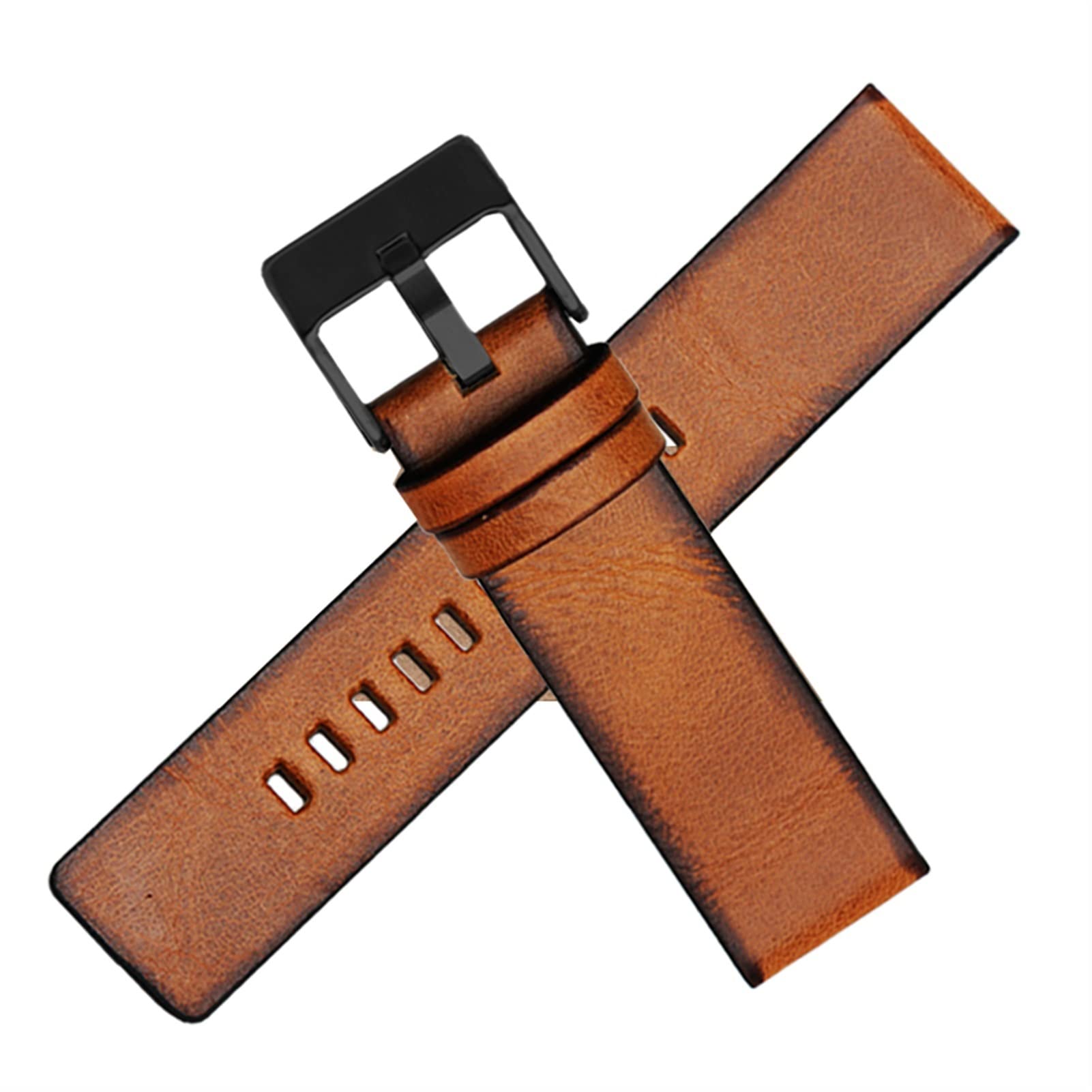 Sangle de montre en cuir 22mm pour remplacer bracelet Diesel usé DZ4318 rétro