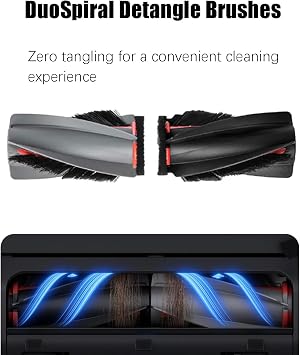 For eufy E25 Omni/E 28 Omni Cleaning Robot, 1 Pair of Roller Brushes 6 Filters 1 Roller Lugs 8 Side Brushes 1 Cleaning Brush Parallel Import