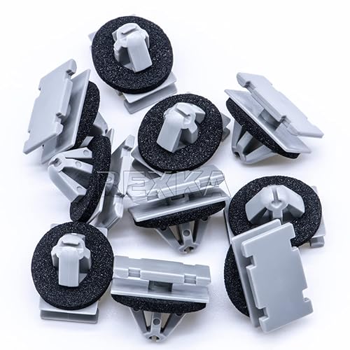 Miniatura 5 de Rexka 10 clips de moldeo de rueda basculante 19352782 68172491AA compatibles con GM Chevrolet GMC Cadillac Jeep Cherokee Compass Grand Cherokee