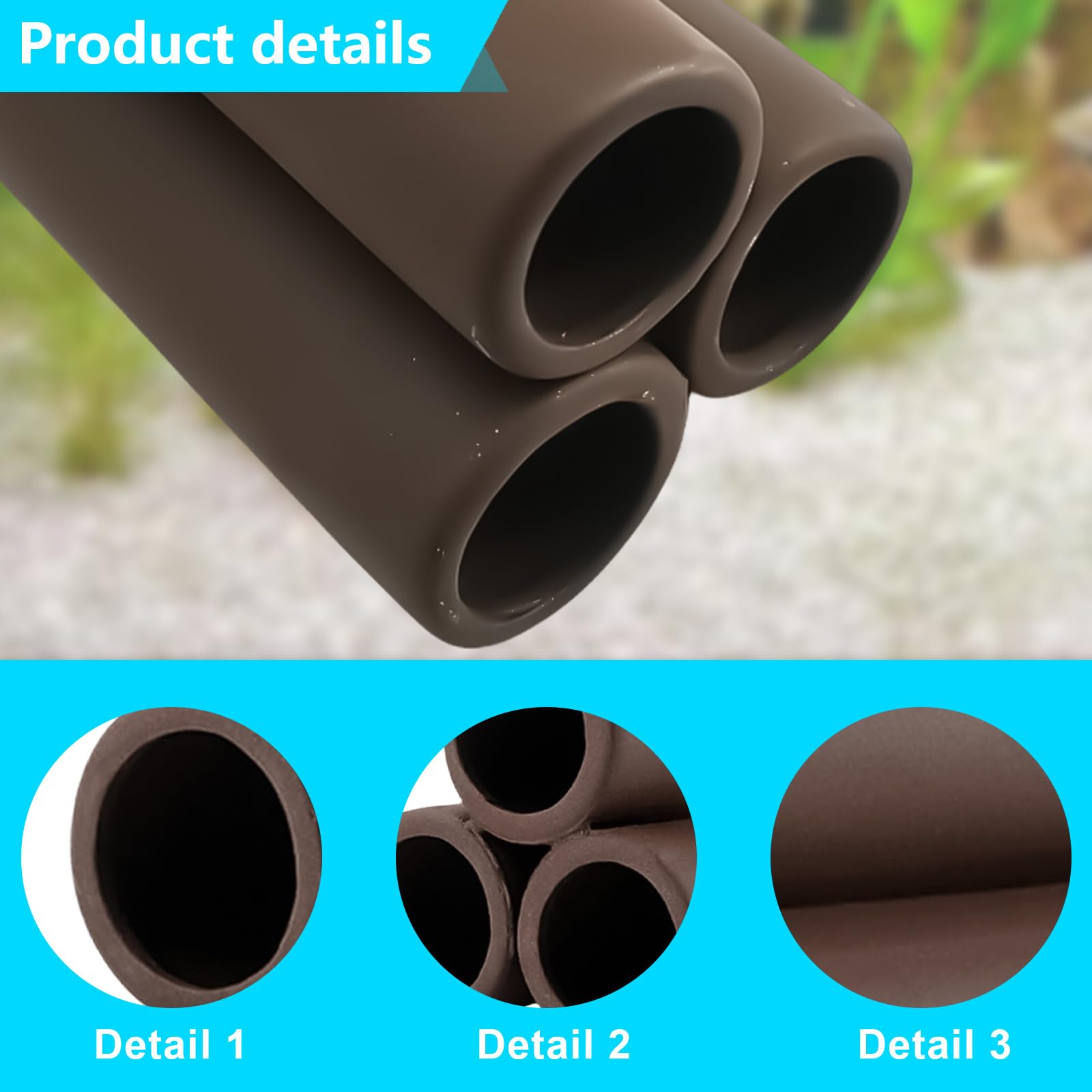 BAIFULAI Lot de 4 cachettes en céramique pour aquarium, accessoire de réservoir de poissons, décoration d'aquarium, grotte pour crevettes, poissons, crevettes, cavité en céramique pour aquarium