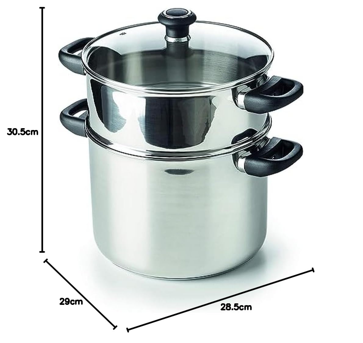 Beka 12030244 - Couscoussiera Polo in acciaio INOX, diametro: 24 cm