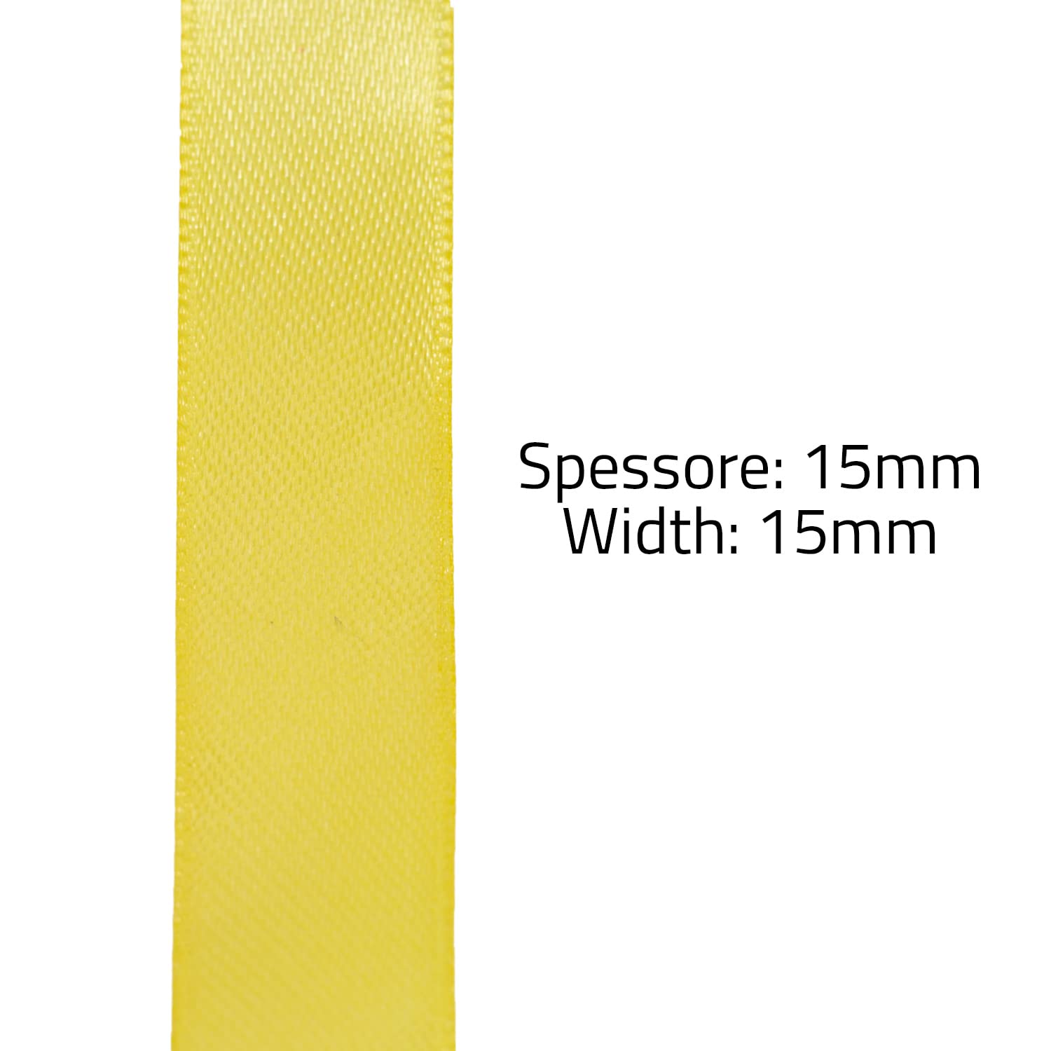 Nastro Di Raso Double Face 1,5 Cm X 50 M - 10 Colori Assortiti Per Regali E Decorazioni Fai Da Te