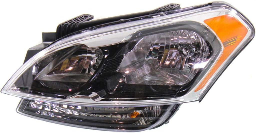 CarLights360: For Kia Soul Headlight 2012 2013 Pair Driver and Passenger Side Black Housing w/Bulbs CAPA Certified For KI2502152, KI2503152