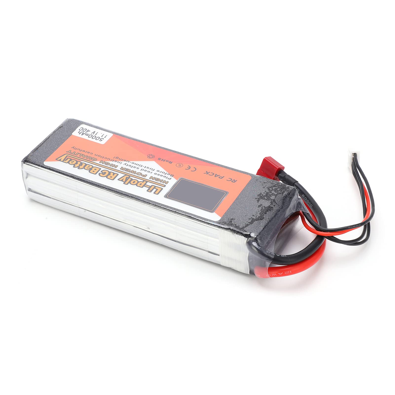11,1 V 5000 mAh Batteria Lipo di alta qualità 3S 40C per droni RC Car Boat, batteria al litio di dimensioni 5,2 X 1,7 X ,0 pollici per telecomandi RC