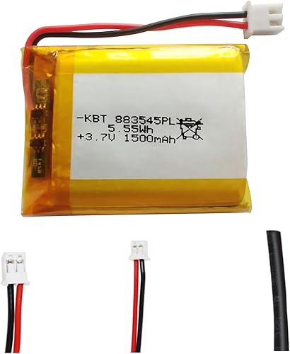 Miniatura 24 de Batería de polímero de litio KBT 3.7V 400mAh: 402050 Baterías de repuesto de iones de litio recargables Lipo con conector JST