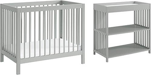 Miniatura 6 de Oxford Baby Essentials Island Mini cuna convertible 4 en 1 con husillos redondos, color blanco