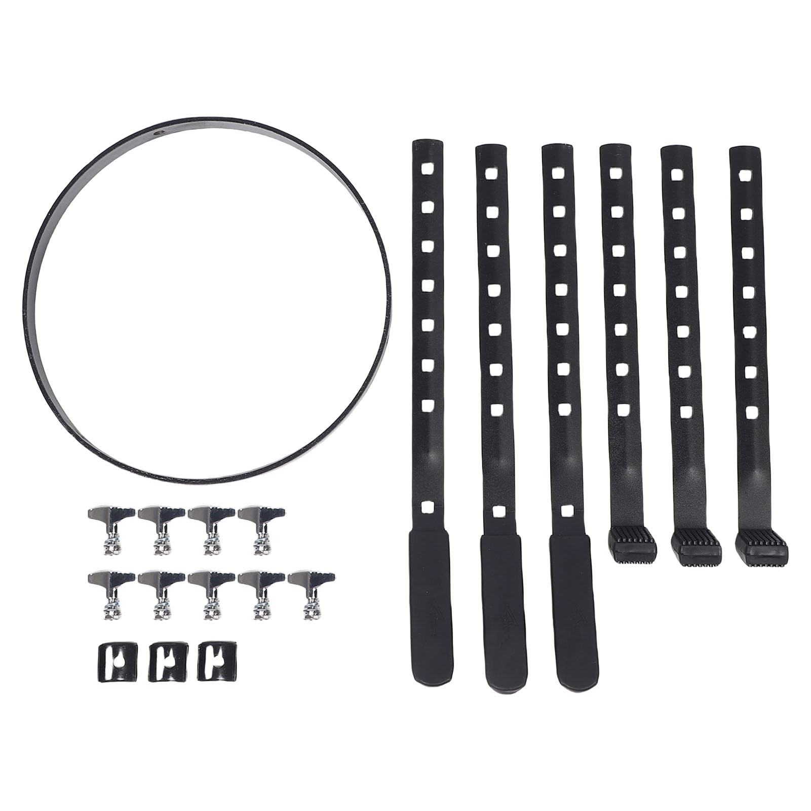 Fabater Długo -lited Iron -Conga Holder Stand z Regulowanym Mechanizmem Wysokości dla Muzyków w Drodze, Czarny Kolor
