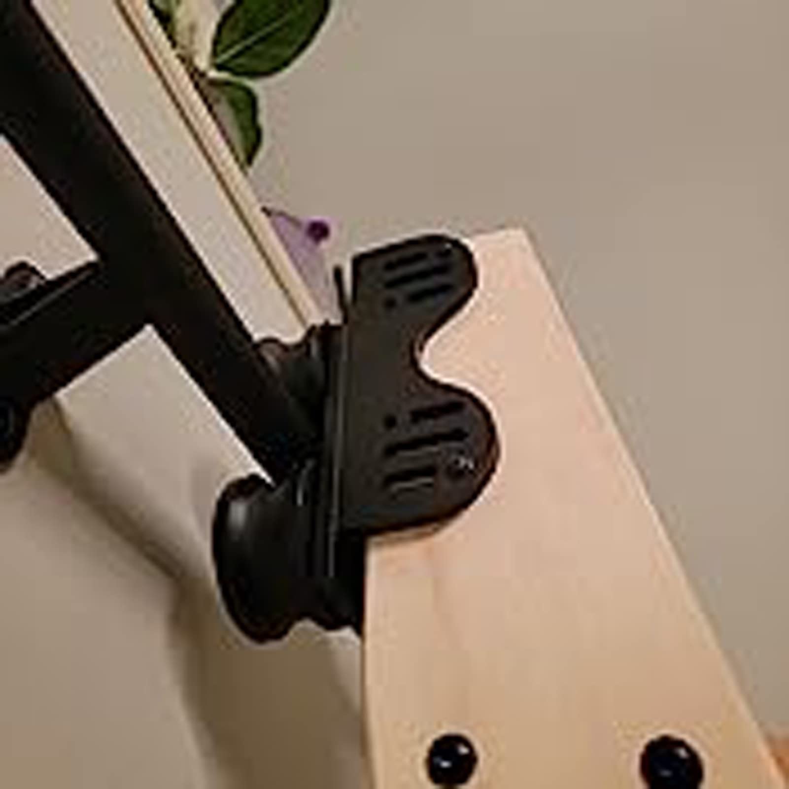 Zwarte intrekbare rollende bibliotheekladder-hardwarekit