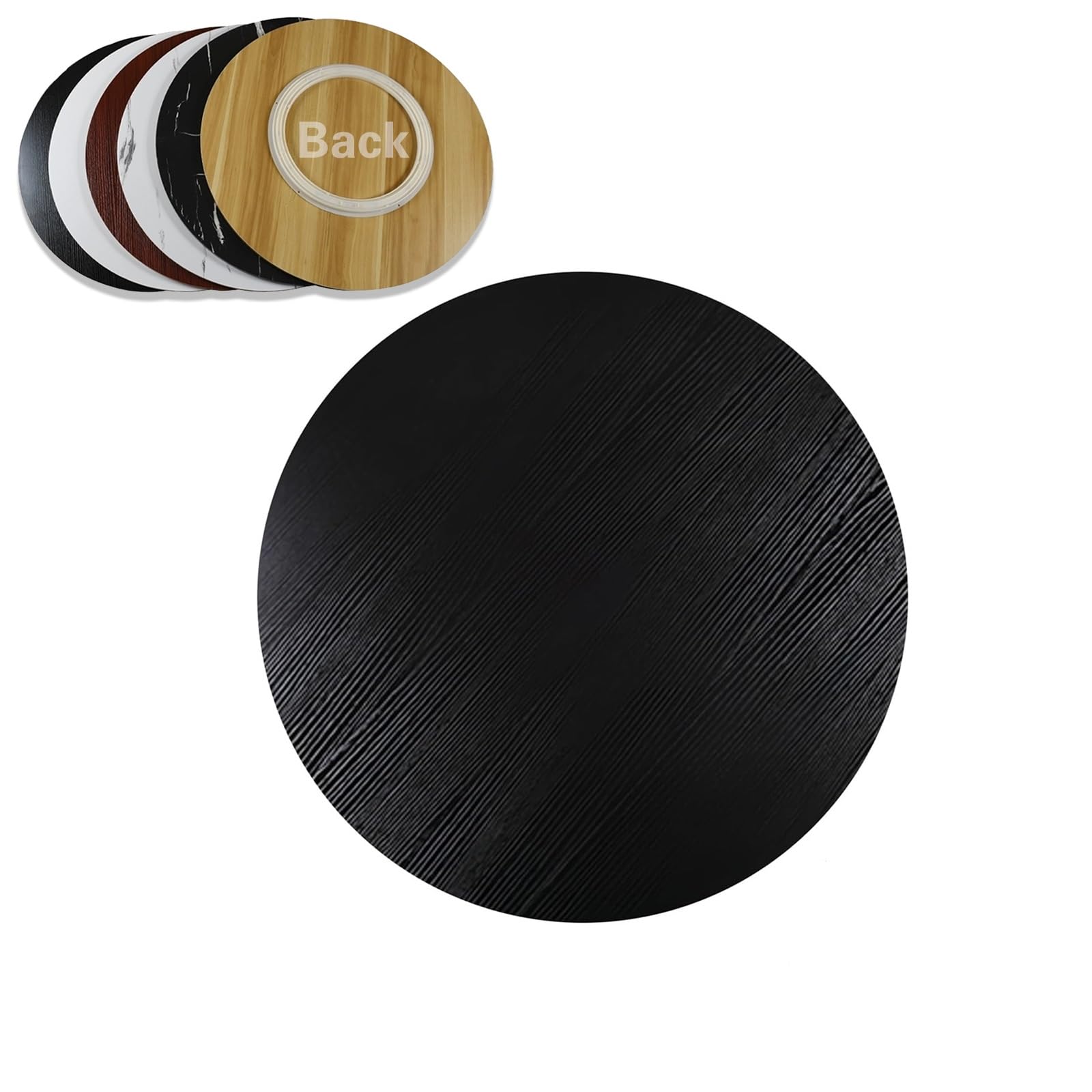 Plateau rotatif en bois de table : grand plateau tournant Lazy Susan pour le partage des plats