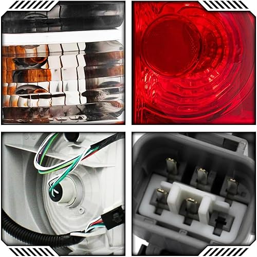 Miniatura 8 de EPIC LIGHTING Par de luces traseras de freno trasero estilo OE compatible con Toyota 05-06 Tundra cabina de acceso regular (no tamaño completo, 4