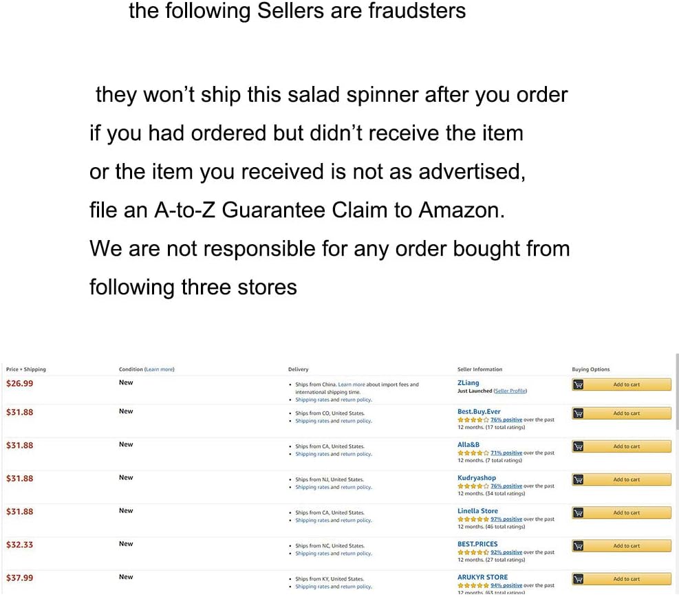 DenSan Spinner Haolide Multifunctional Durable Salad, 11.710.79.77 inches, 2