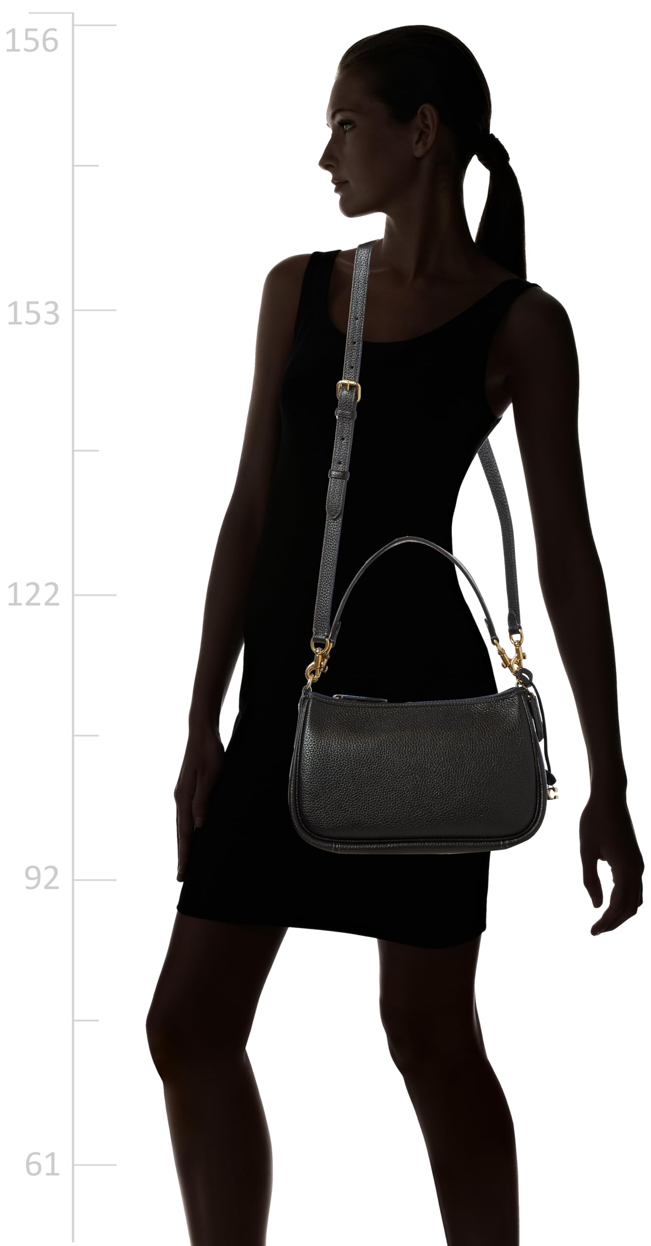 COACH womens Soft Pebble Leather Cary Crossbody Crossbody