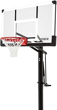 Lifetime 90602 In-Ground 54 Tempered Glass Pump Adjust Basketball System