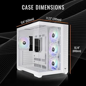 Thermaltake LCGS View i1480S-380 Gaming Desktop (Intel CoreTM i9-14900KF, ToughRam 32GB DDR5 6000MT/s RGB Memory, NVIDIA GeForce RTXTM 5080, 1TB NVMe M.2, WiFi, Windows 11) V38S-Z790-580-LCS