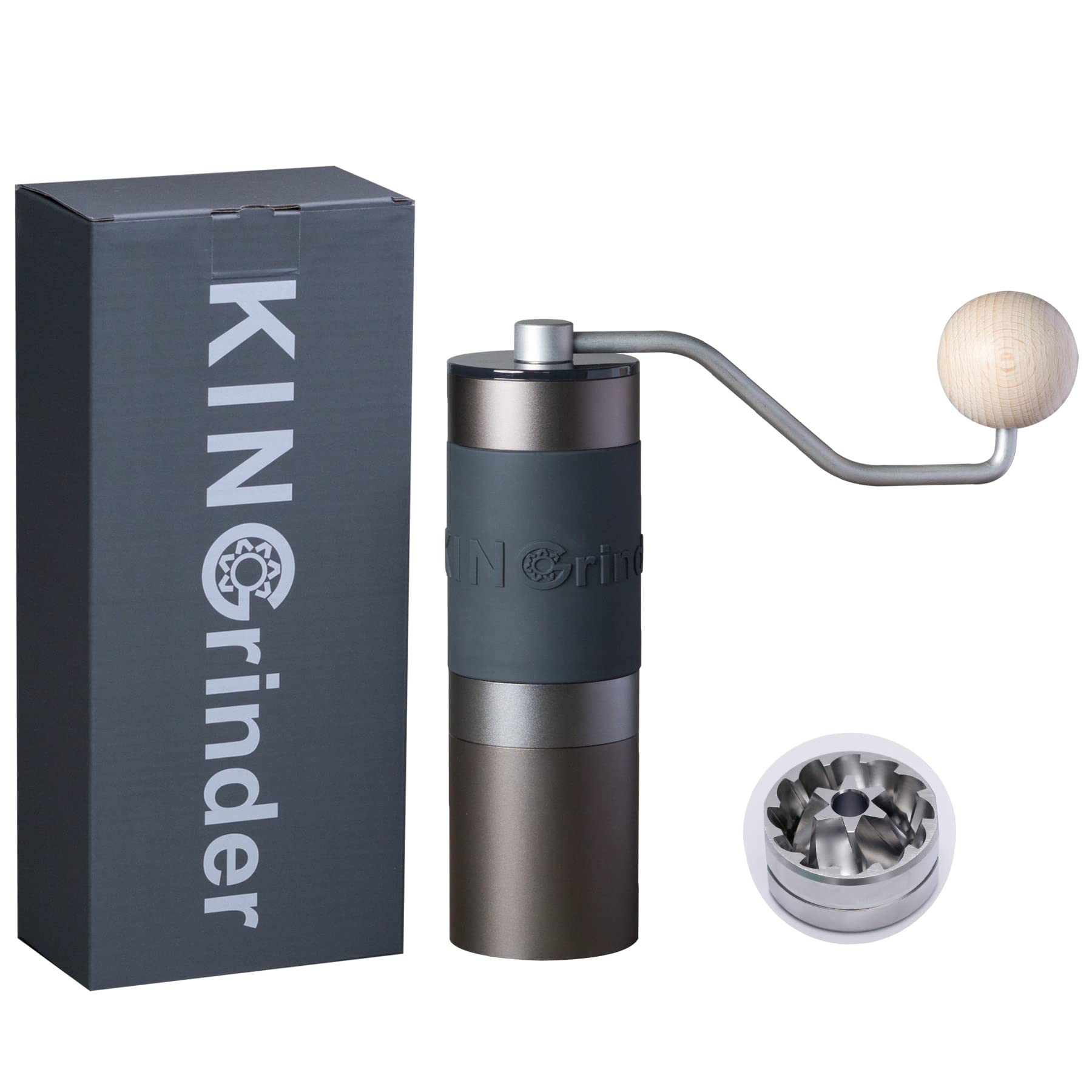 Buy KINGrinder K1 Iron Grey Manual Hand Coffee Grinder 140 Adjustable