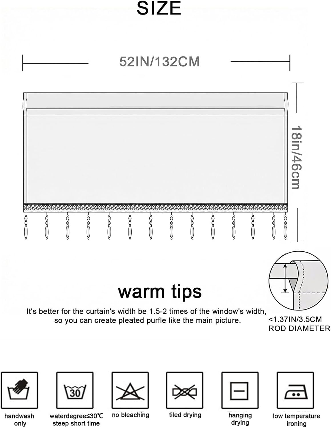 Molaxhome Sequin Sheer Valances for Window Swag Curtain Valance for Kitchen
