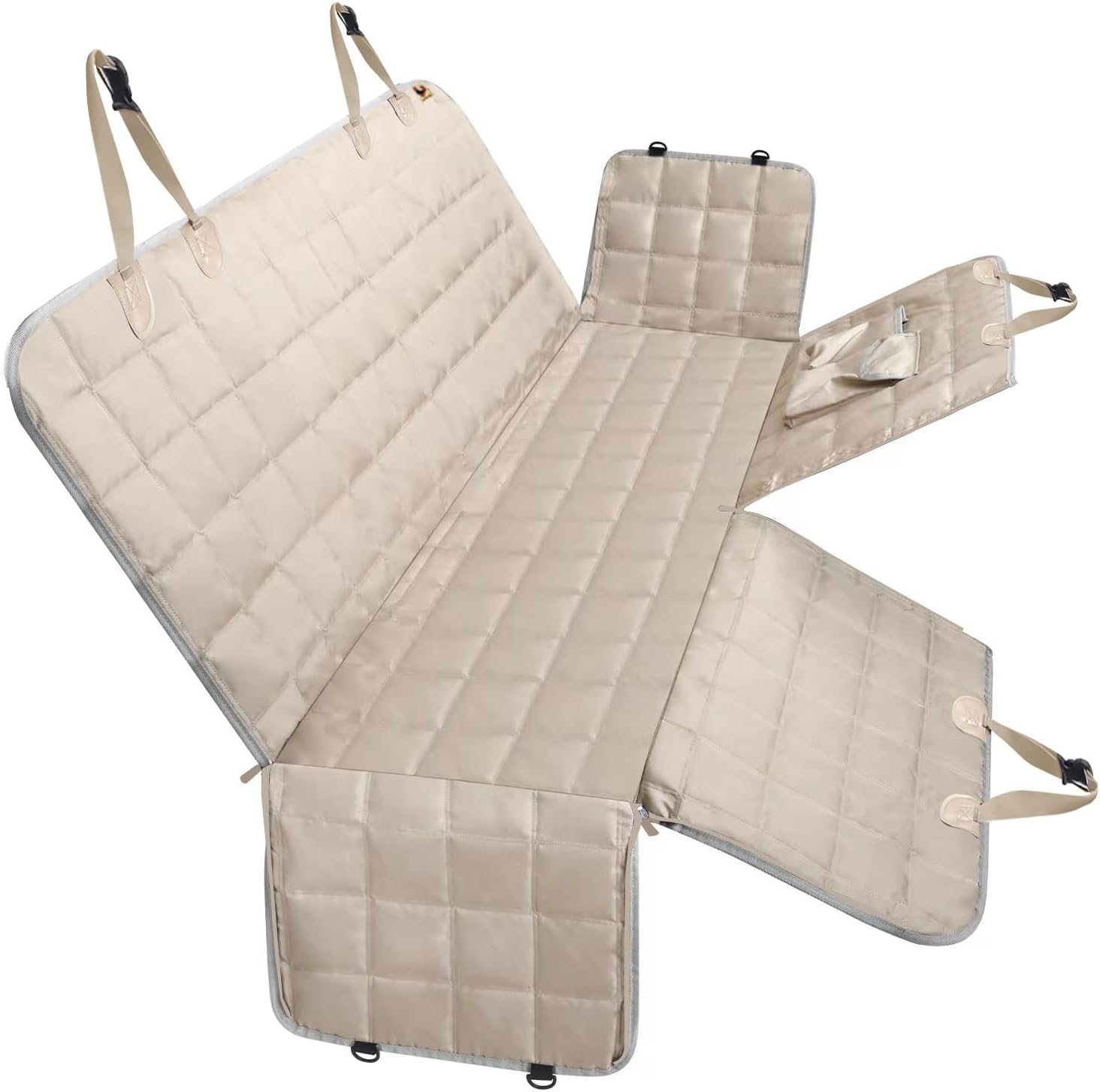 Vailge Extra Large Dog Car Seat Covers, 100 Waterproof Dog Seat Cover for Back Seat with Zipper