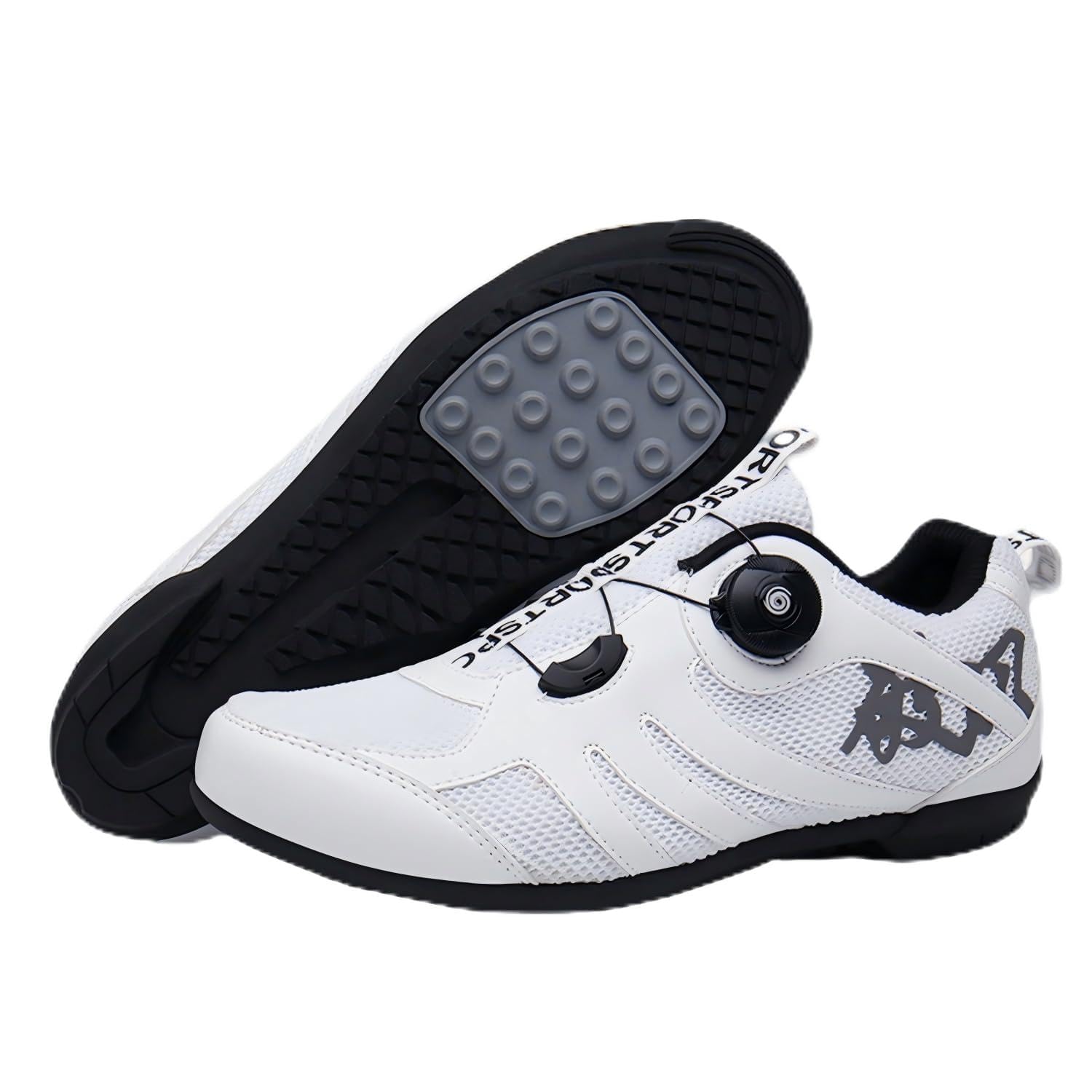 Scarpe da Ciclismo Uomo Donna, Scarpe da Strada E da Mountain Bike, Unisex MTB Flat Pedal Shoe, ScarpeCiclismo All'aperto per Bici, con Riflettenti/Gomma Suola 36-47 EU