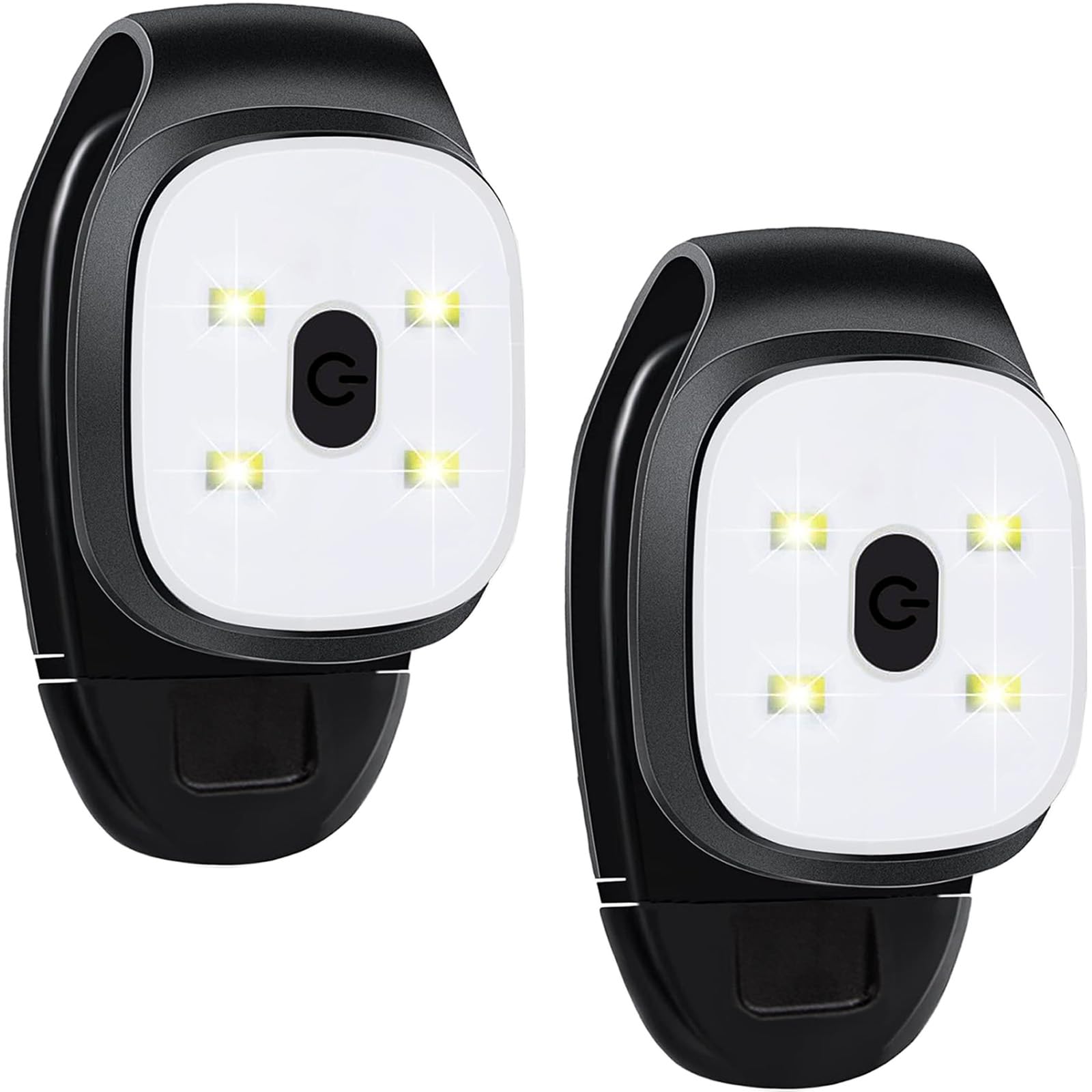 Running Light, 2 Pack LED Clip Light, USB Rechargeable, 3 Lighting Modes, Night Light, Luminous, Lightweight, Running Walking Light, for Jogging, Hiking, Camping, Dog Walking (2 Pack)-image-24