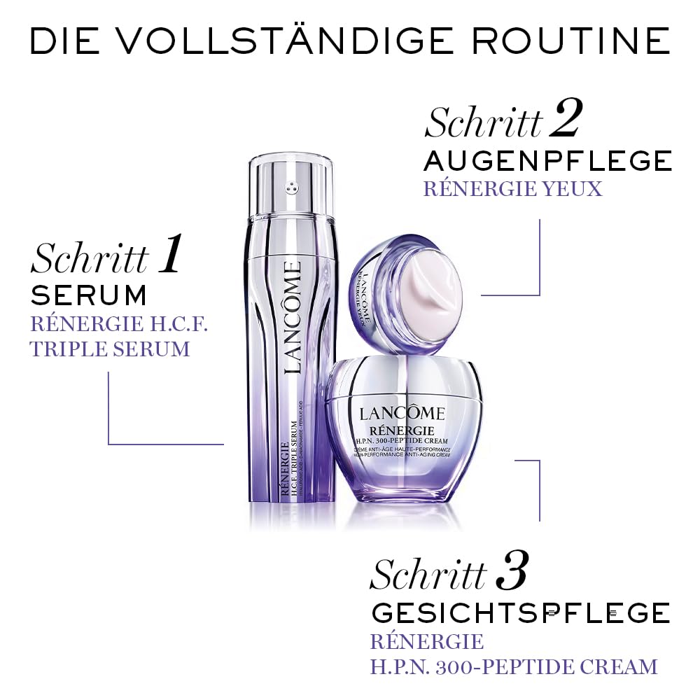 Lancôme Rénergie H.C.F. Triple Serum, Anti-Aging Gesichtspflege | Gesichtsserum mit Vitamin C, Hyaluronsäure und Niacinamid, für sichtbar straffere Haut und mehr Volumen, strahlendes Finish