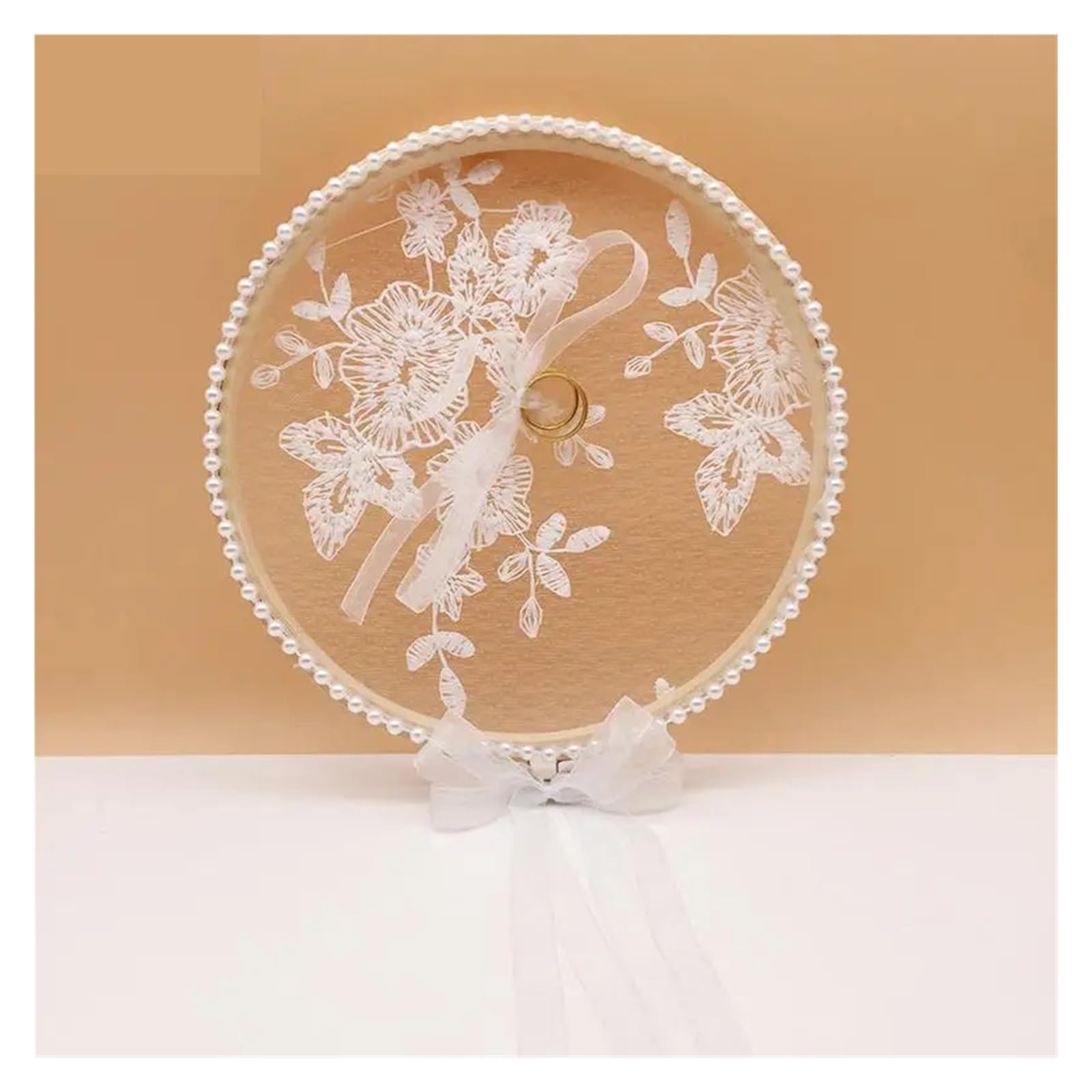 Hochzeit Ringhalter Kissen Spitze Ring Box Braut Kissen Kreative Hochzeit Fall Vorschlag Prop Display Ständer Schmuck Halter