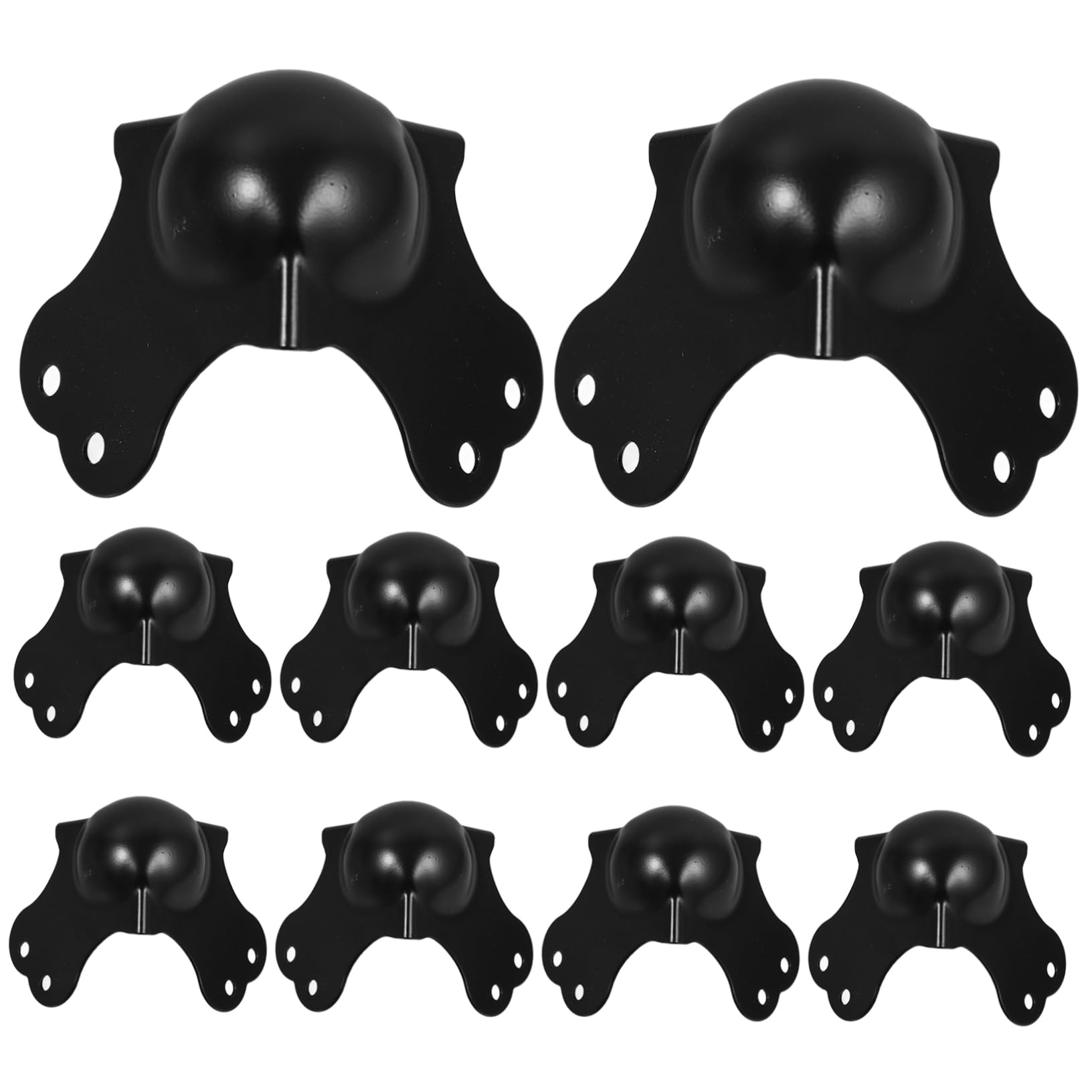 SOLUSTRE 10pezzi Protezioni Angolari in Metallo Per Mobili Con Design Elegante e Resistente Angolari Paraspigoli Per Valigie e Scatole Facili Da Installare Alta Durata