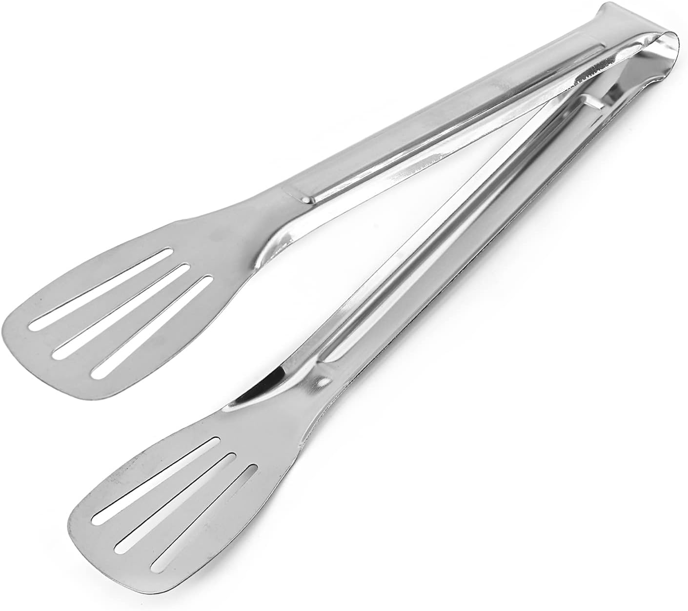 Utoolmart Stainless Steel Barbecue Tongs, 23cm Metal Food Tongs Grip BBQ Grilling Accessories, Gifts for Christmas, 1 Pcs