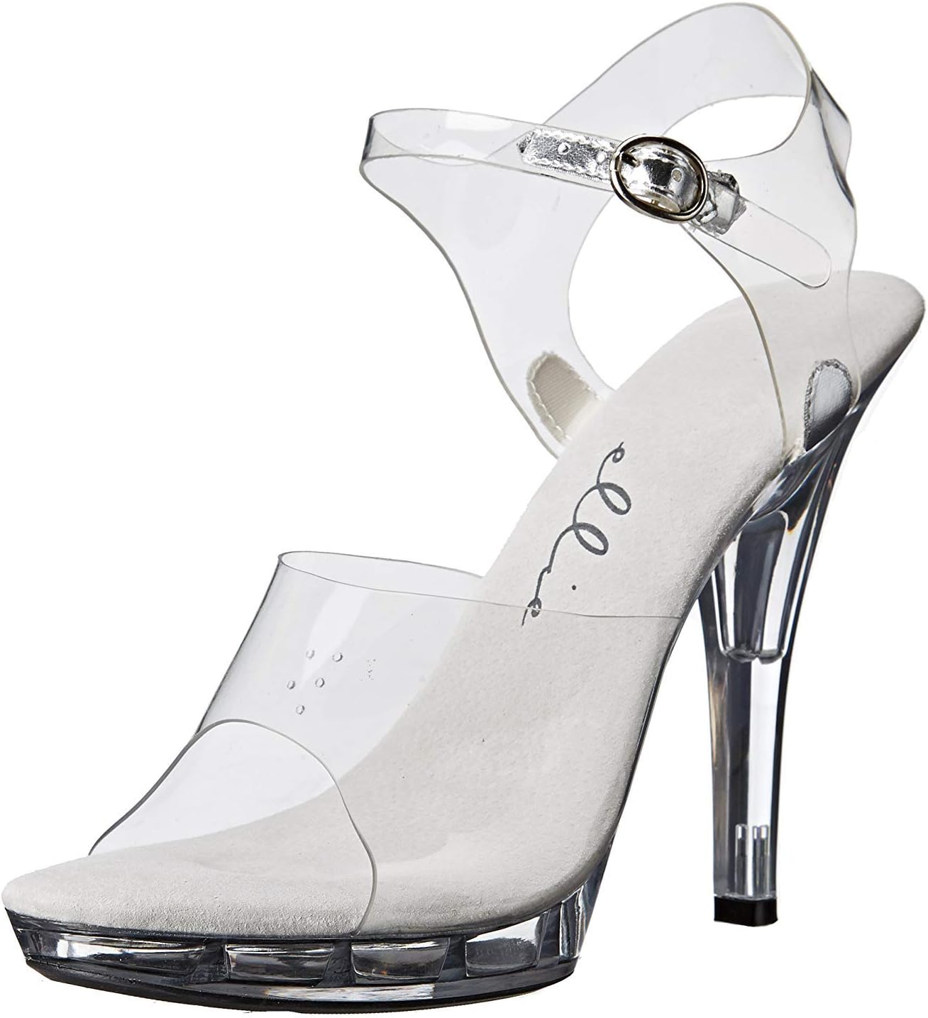 Womens M-Brook Peep Toe Casual Slingback Sandals, Clear, Size 10.0