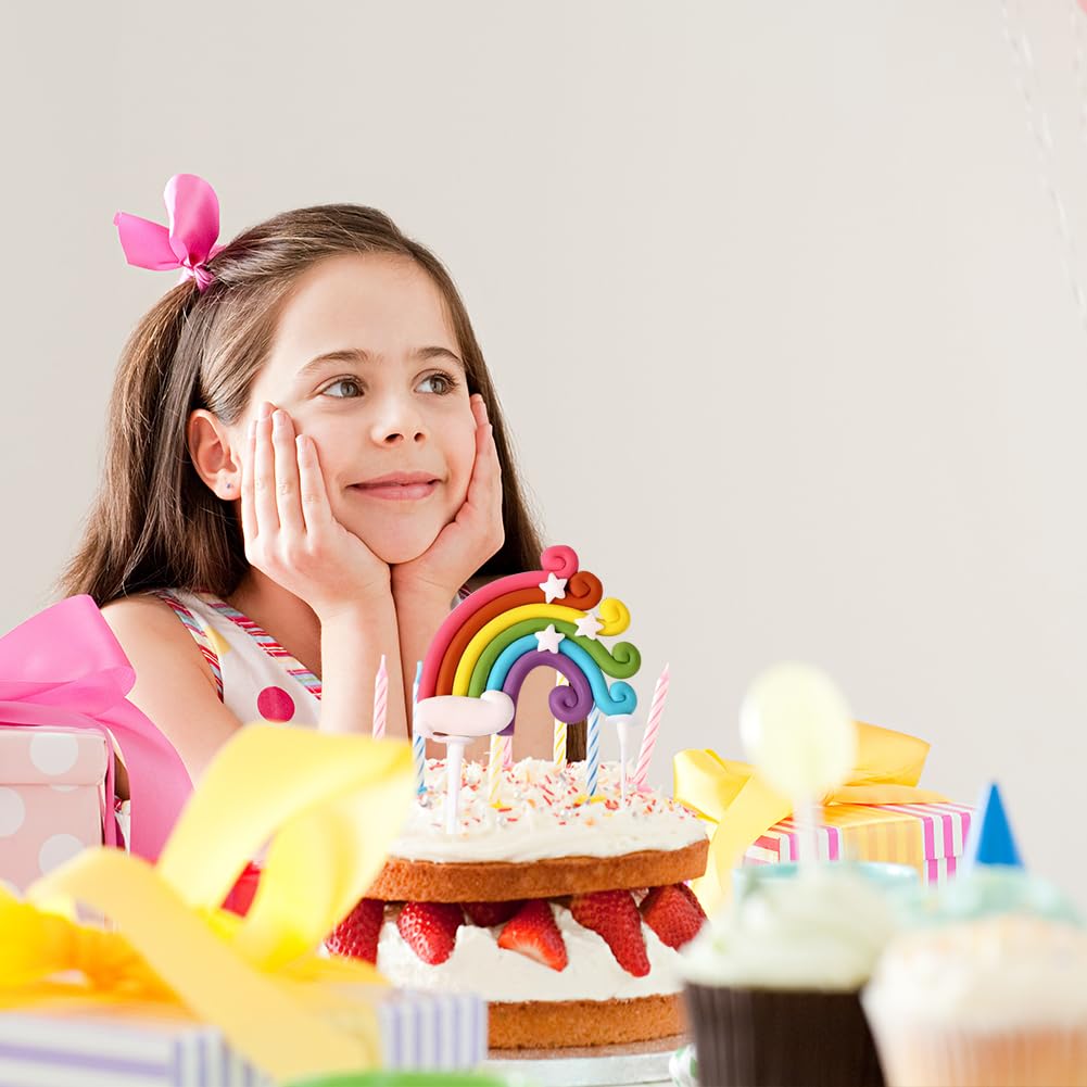 Regenboog Taart Versiering - Taart Topper Set - Taarttopper - Taart