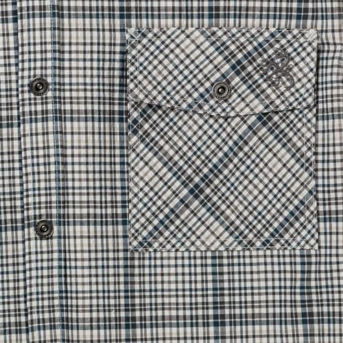 Legendary Whitetails Men's Stretch Woven Plaid UPF 30+ Uv Moisture Wicking Short Sleeve Shirt4